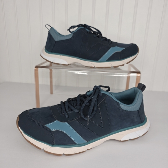 Vionic Women's Drift Zanny Waterproof Blue Sneakers Size 10 - Picture 2 of 16